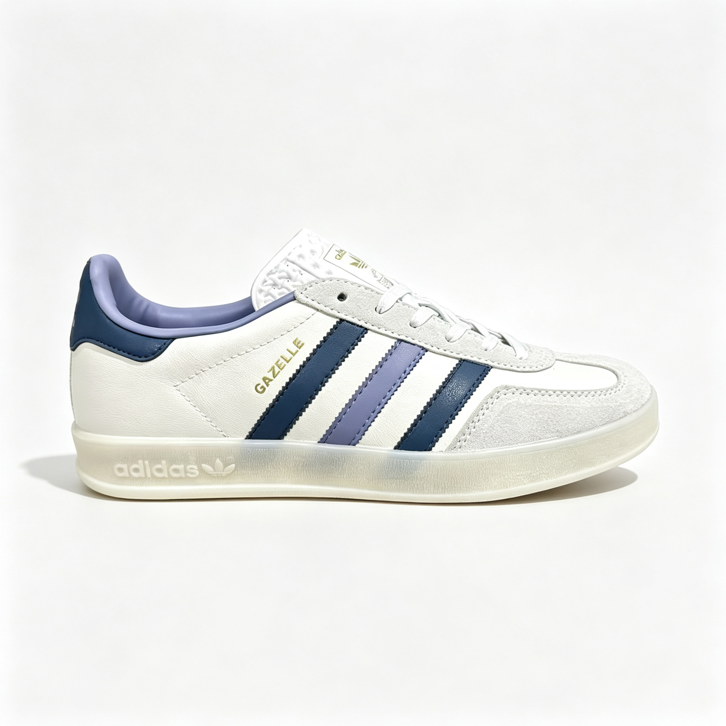 Adidas Originals Gazelle Indoor 'Off White / Dark Blue / Purple'