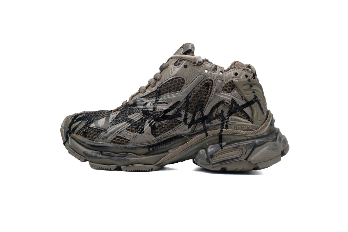 Balenciaga Runner Sneaker – Distressed Low-Top