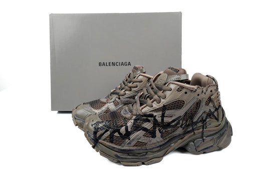 Balenciaga Runner Sneaker – Distressed Low-Top