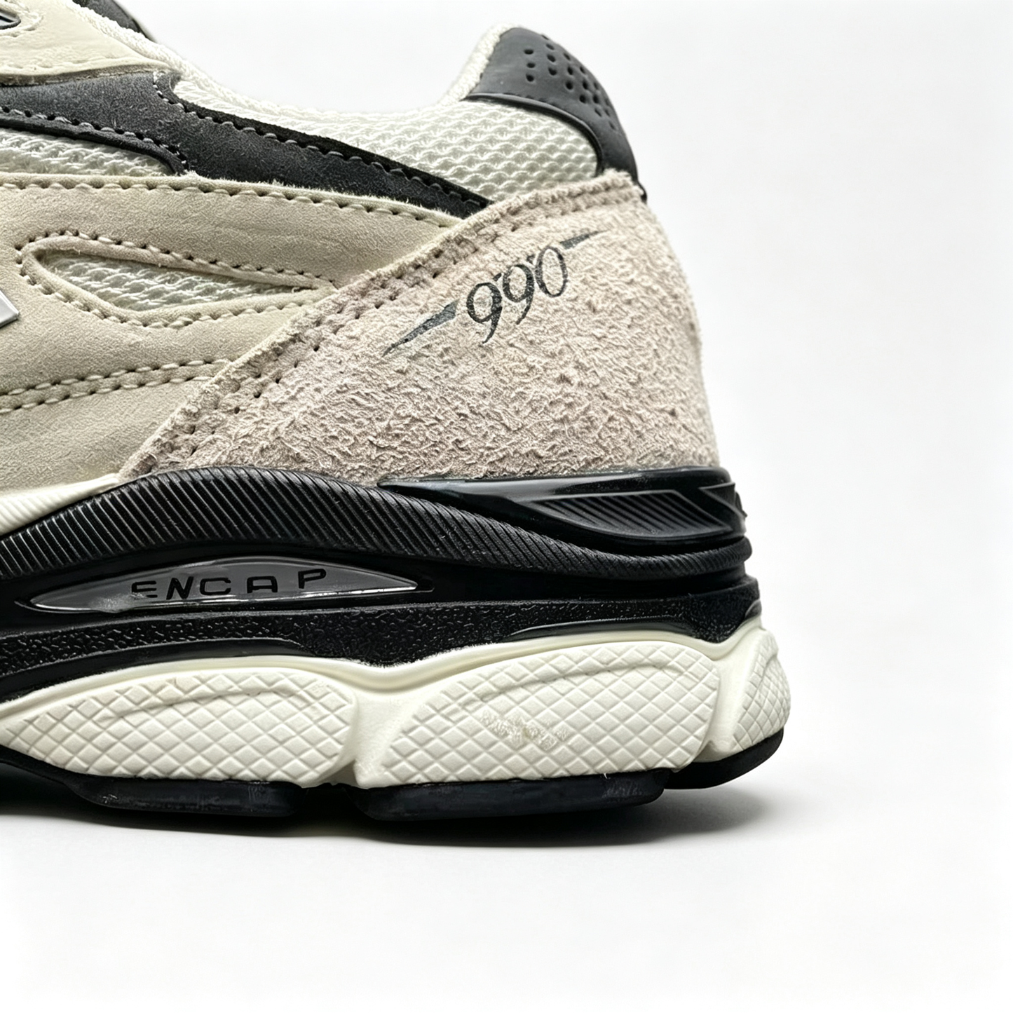 JJJJound x New Balance 990v3 Sneakers — Moonbeam