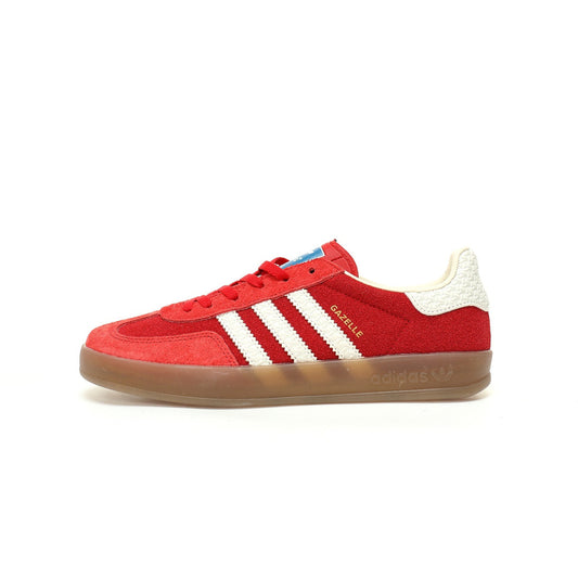 Adidas Originals Gazelle Indoor Red Off-White Gum Suede Sneaker