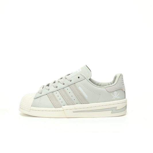 Adidas Originals Superstar Neighborhood – Light Grey Leather Low-Top Sneakers