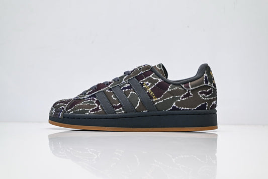 adidas Originals Superstar – Dark Floral Print Textile with Dark Grey & Gum Brown Shell Toe