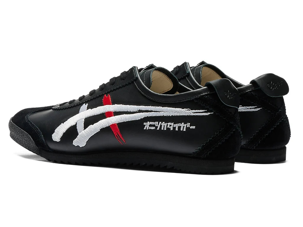 Onitsuka Tiger Mexico 66 Unisex Sneaker Black White Red Embroidery