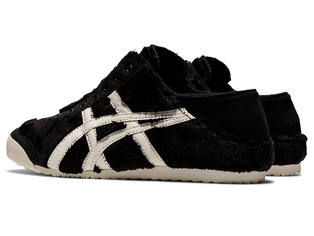 Onitsuka Tiger Mexico 66 Slip-On Unisex Sneaker Black Furry White