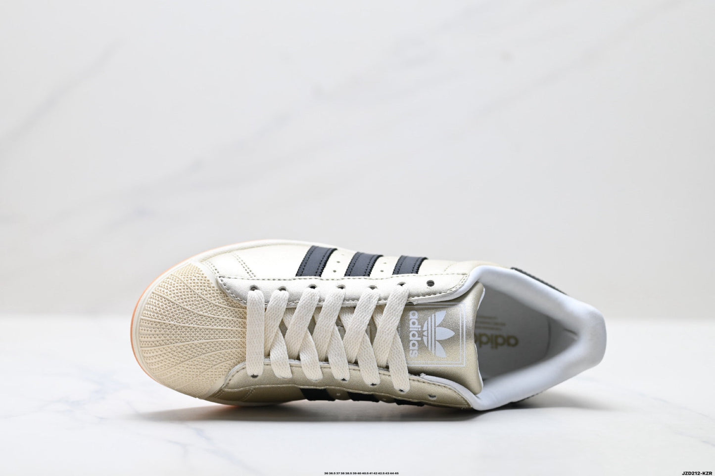 adidas Originals Superstar — Champagne Gold & Black | Gum Shell Toe