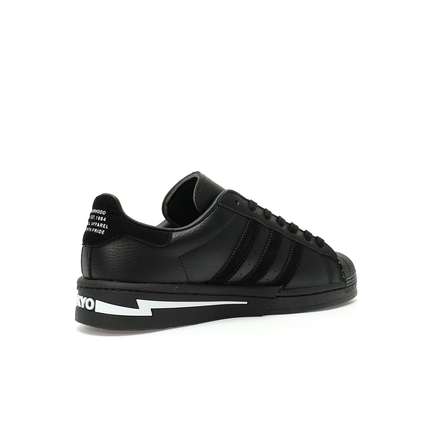 Adidas Originals Superstar Neighborhood – Black Leather Low-Top Sneakers