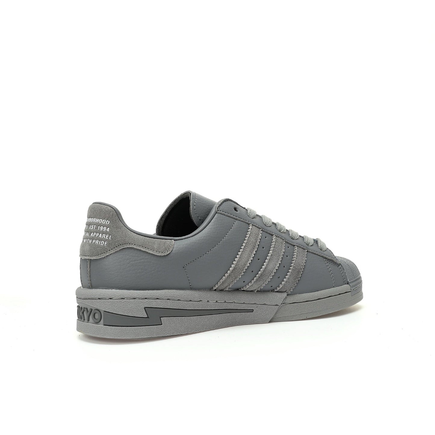Adidas Originals Superstar Neighborhood – Grey Leather Low-Top Sneakers
