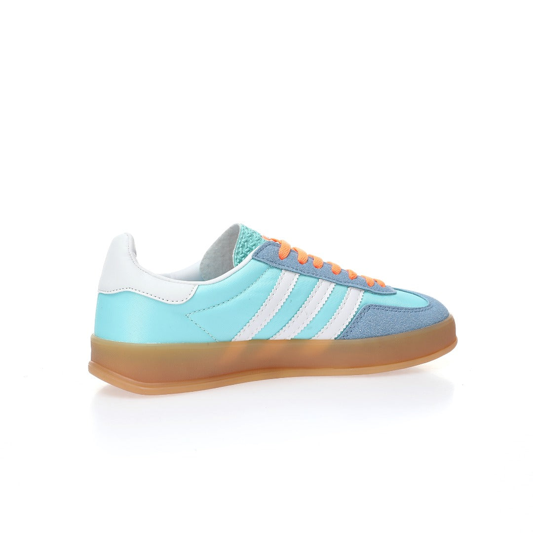 Adidas Originals Gazelle Indoor – Light Blue / White Gum Suede & Nylon Low-Top Sneakers