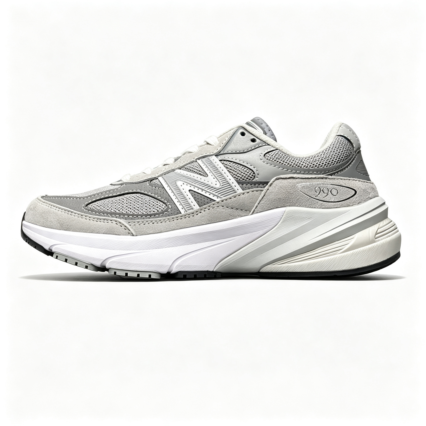 JJJJound x New Balance 990v3 Sneakers — Grey / White