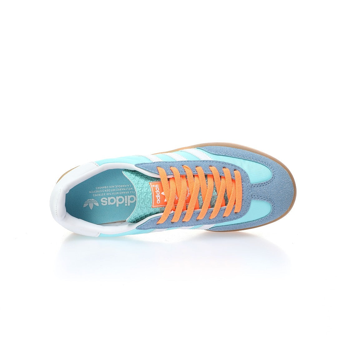Adidas Originals Gazelle Indoor – Light Blue / White Gum Suede & Nylon Low-Top Sneakers