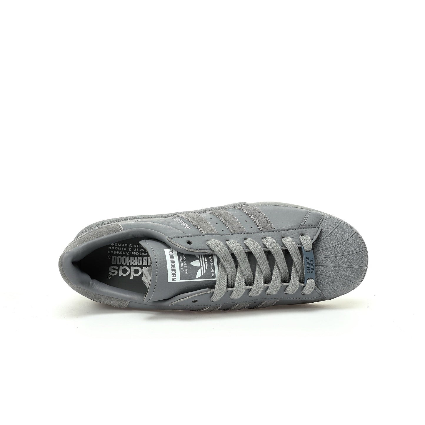 Adidas Originals Superstar Neighborhood – Grey Leather Low-Top Sneakers