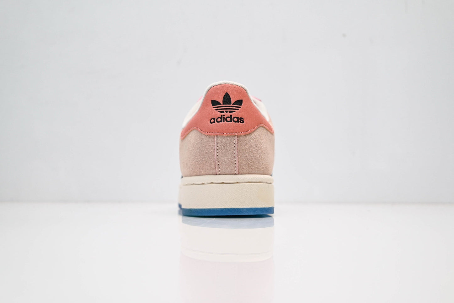 adidas Originals Superstar – Pink Suede with Black 3-Stripes & Blue Outsole