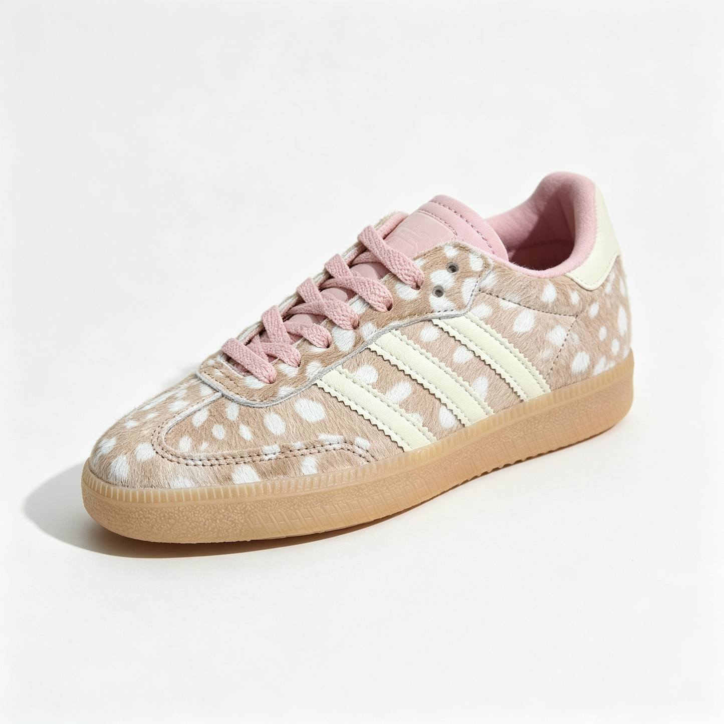 adidas Originals Samba OG – Women's Brown Polka-Dot Pony Hair / Pink / Gum