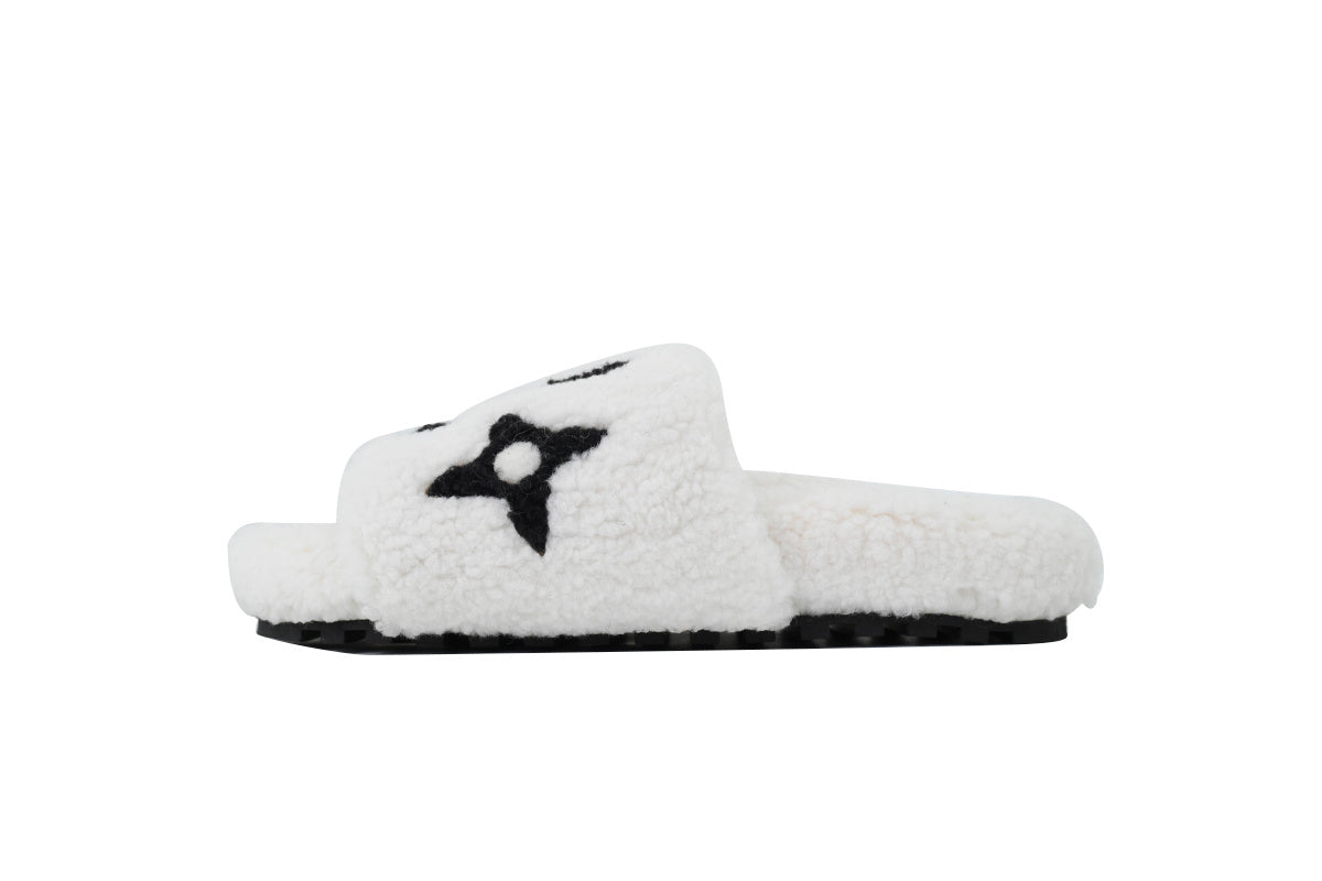 Louis Vuitton Teddy Slide Sandals【White】