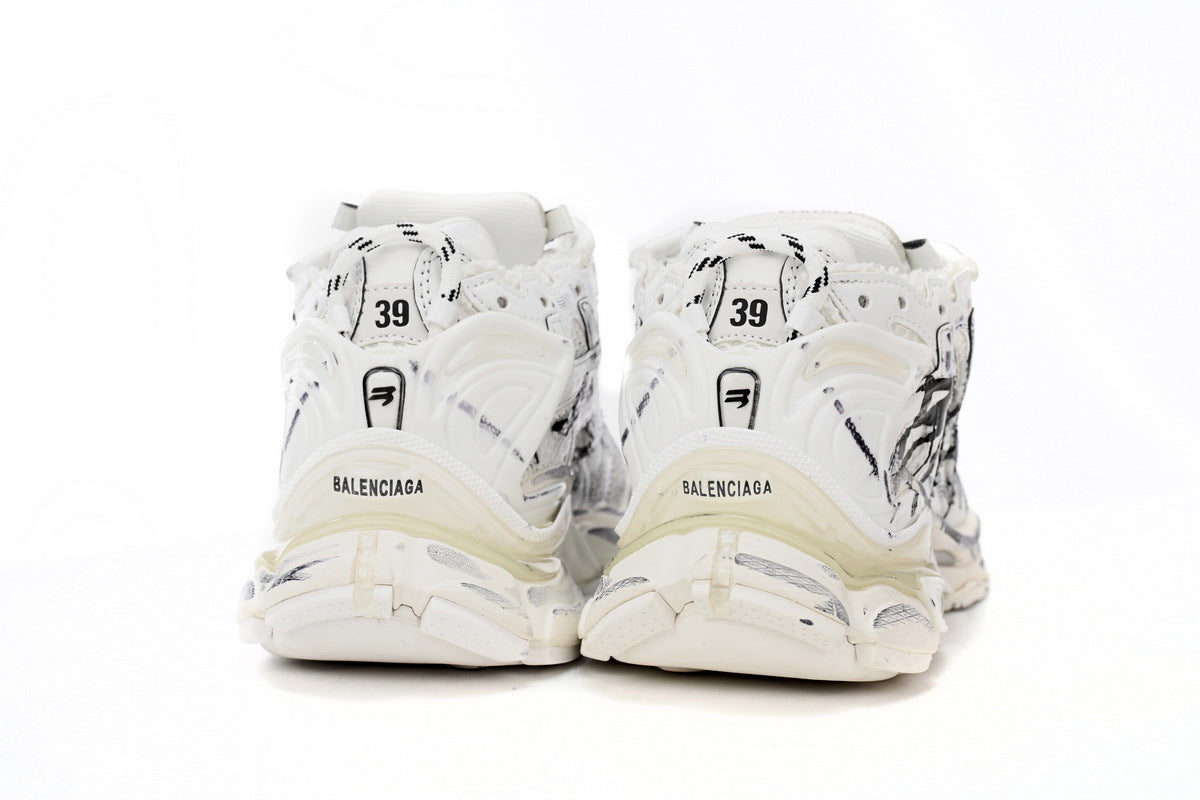 Balenciaga Runner Sneaker – Distressed Low-Top