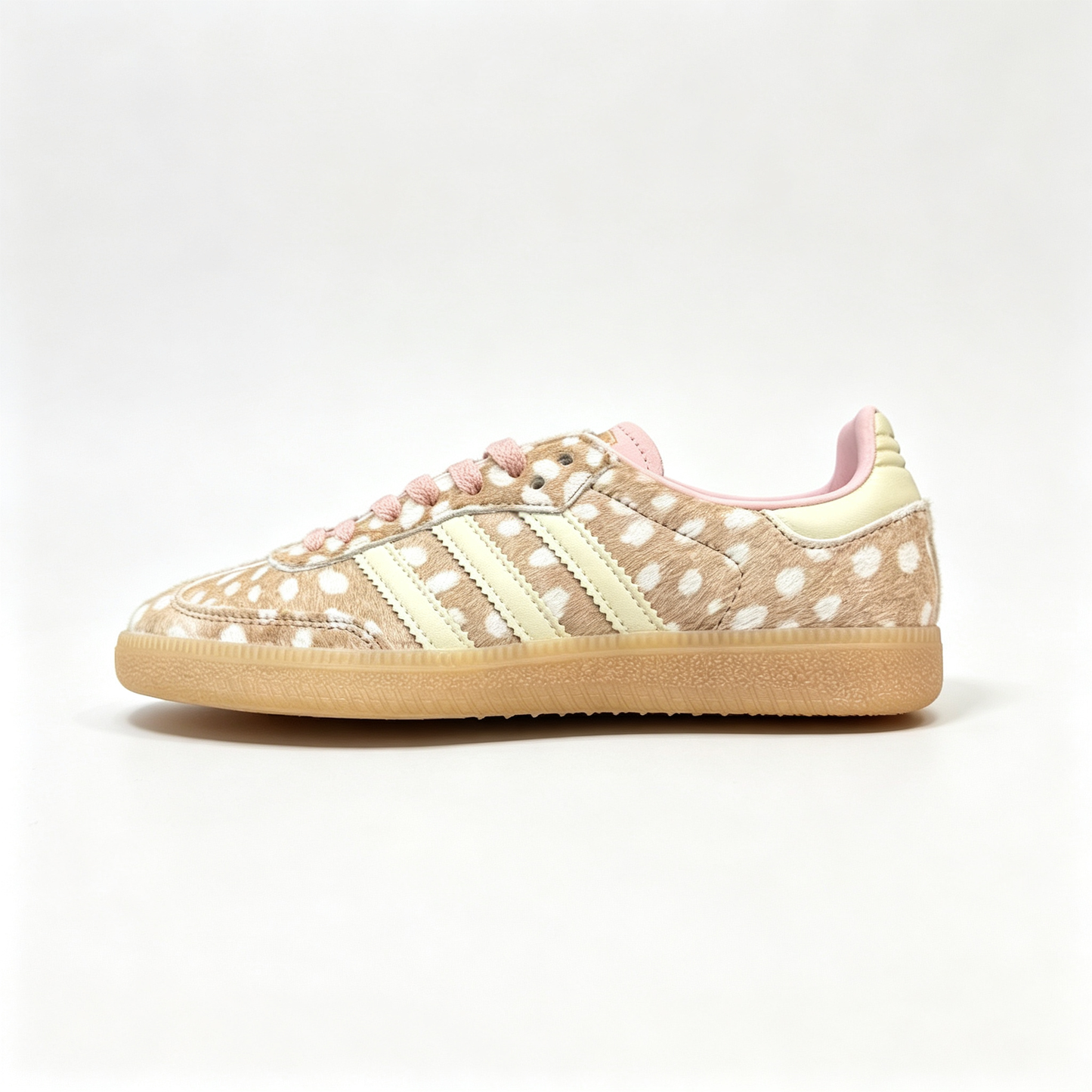 adidas Originals Samba OG – Women's Brown Polka-Dot Pony Hair / Pink / Gum