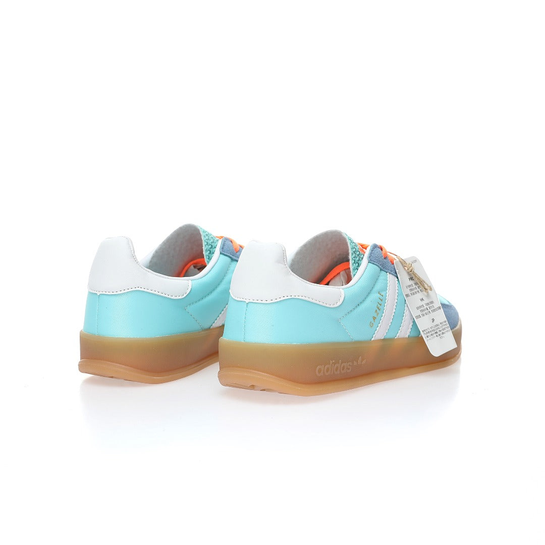 Adidas Originals Gazelle Indoor – Light Blue / White Gum Suede & Nylon Low-Top Sneakers