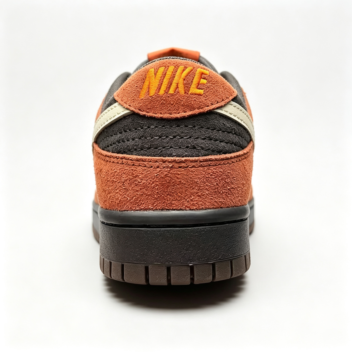 Nike Dunk Low 'Dark Grey / Burnt Orange' — Suede & Dark Gum Sneakers