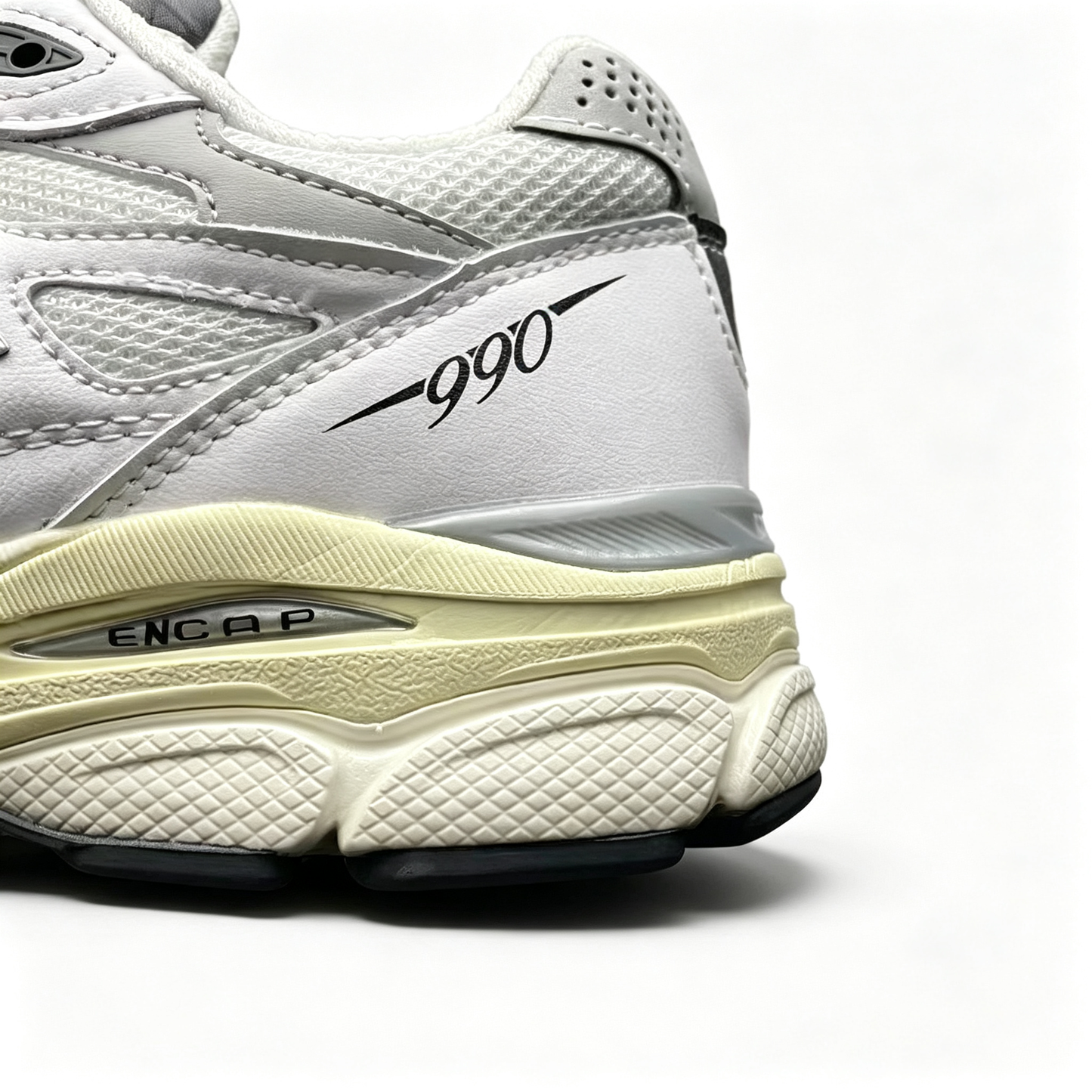 JJJJound x New Balance 990v3 Sneakers — Sea Salt
