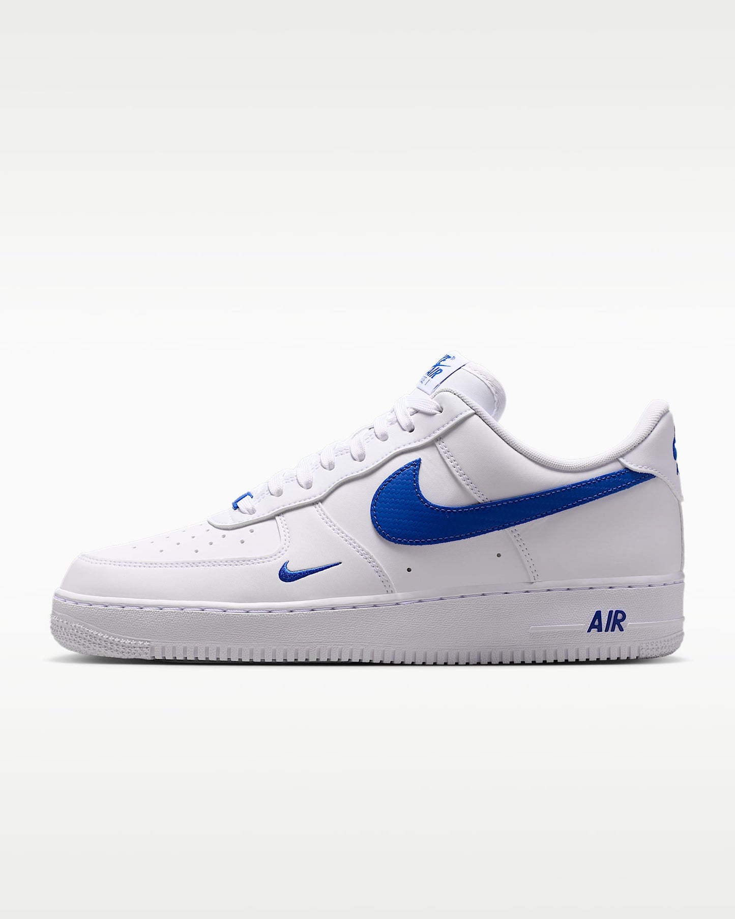 Nike Air Force 1 '07 White and Hyper Royal Blue Sneakers