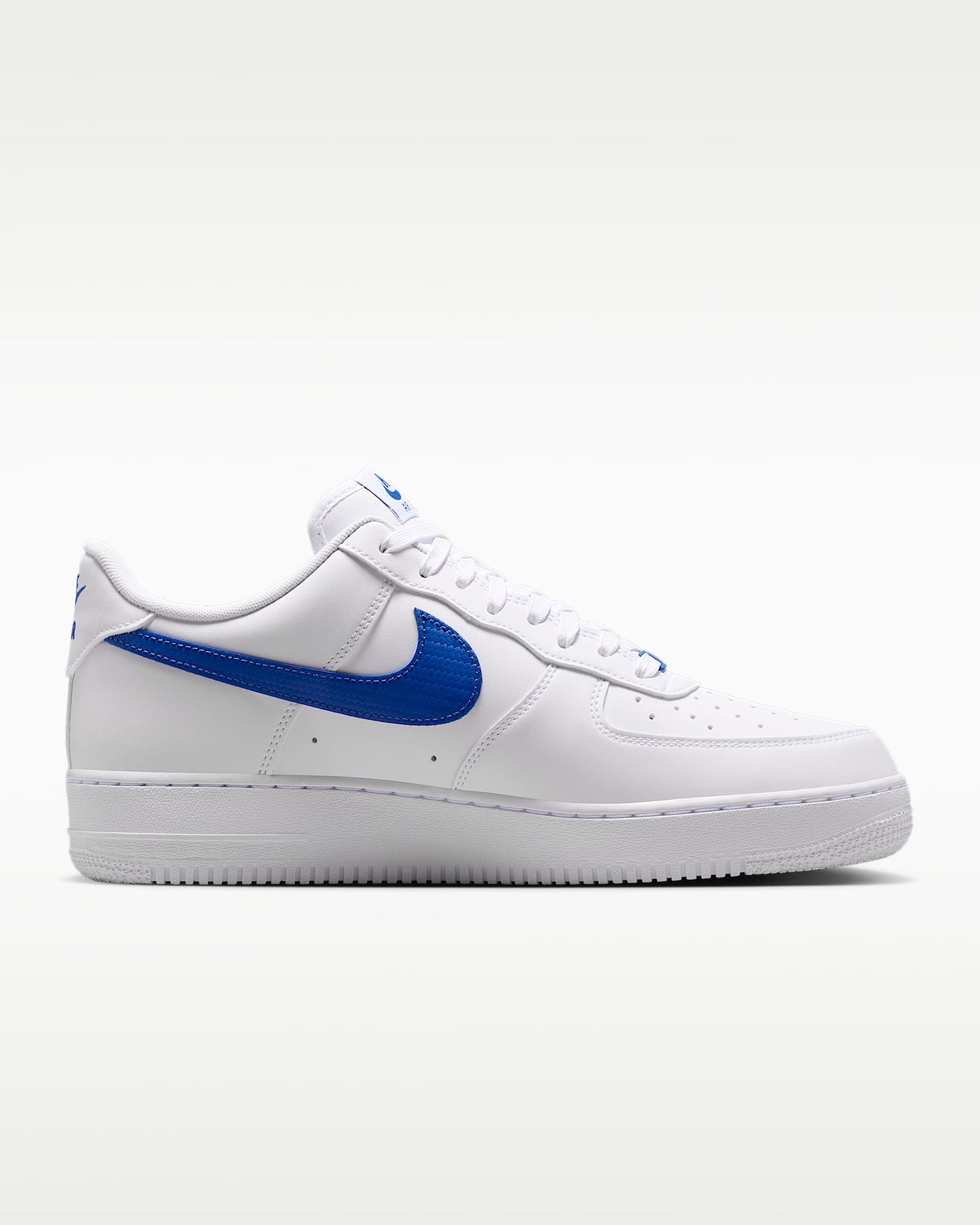 Nike Air Force 1 '07 White and Hyper Royal Blue Sneakers