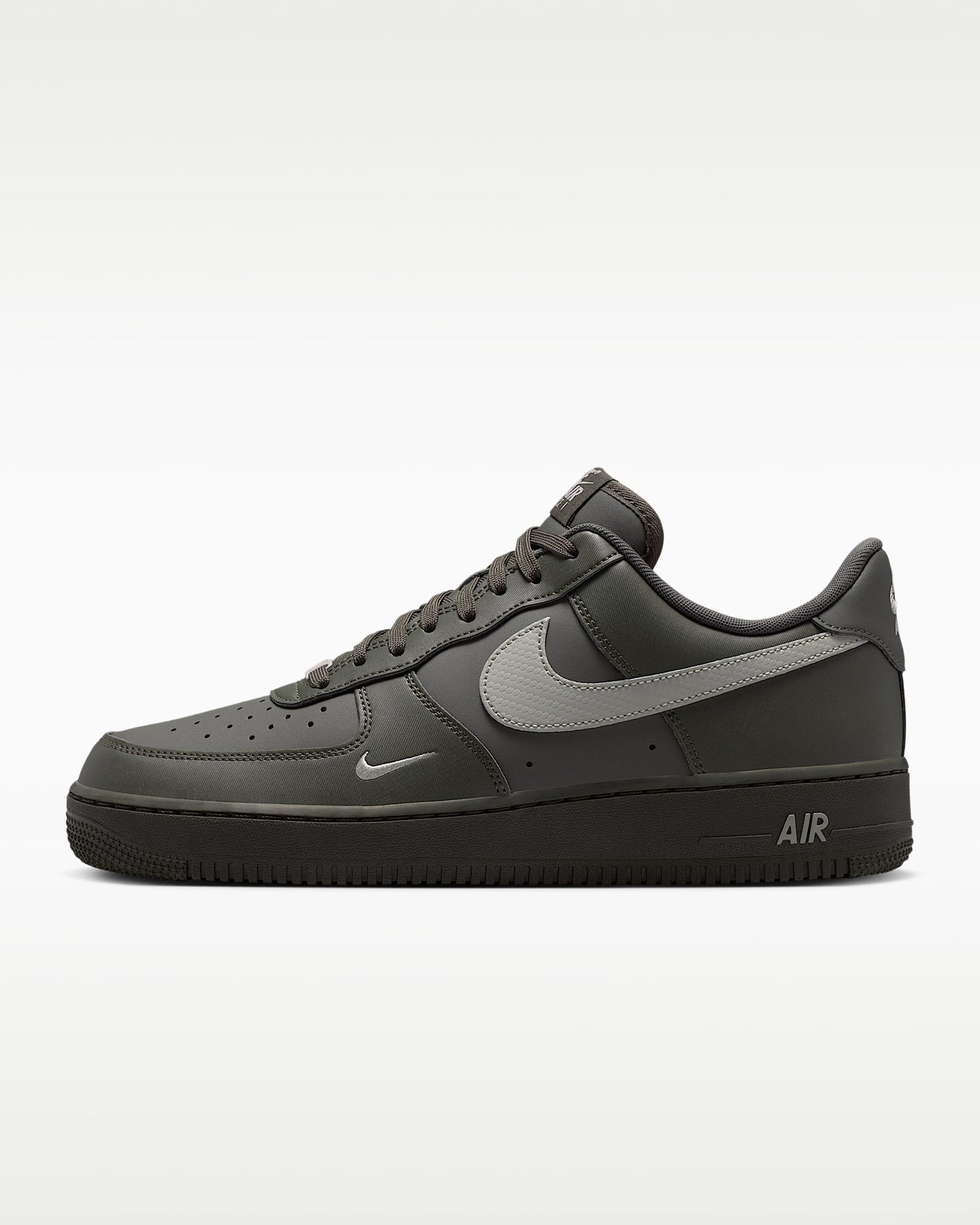 Nike Air Force 1 '07 Dark Olive Grey and Black Sneakers