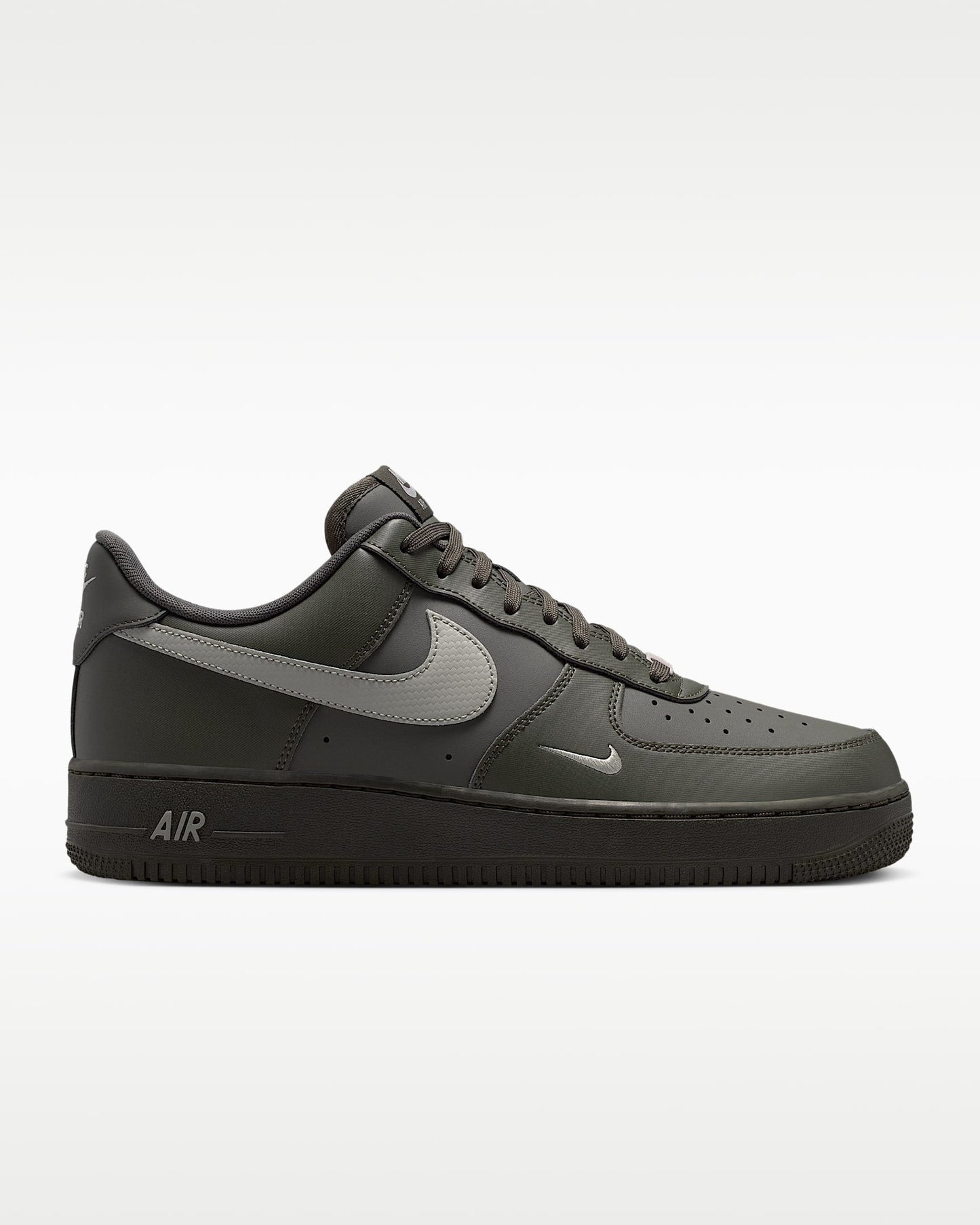 Nike Air Force 1 '07 Dark Olive Grey and Black Sneakers