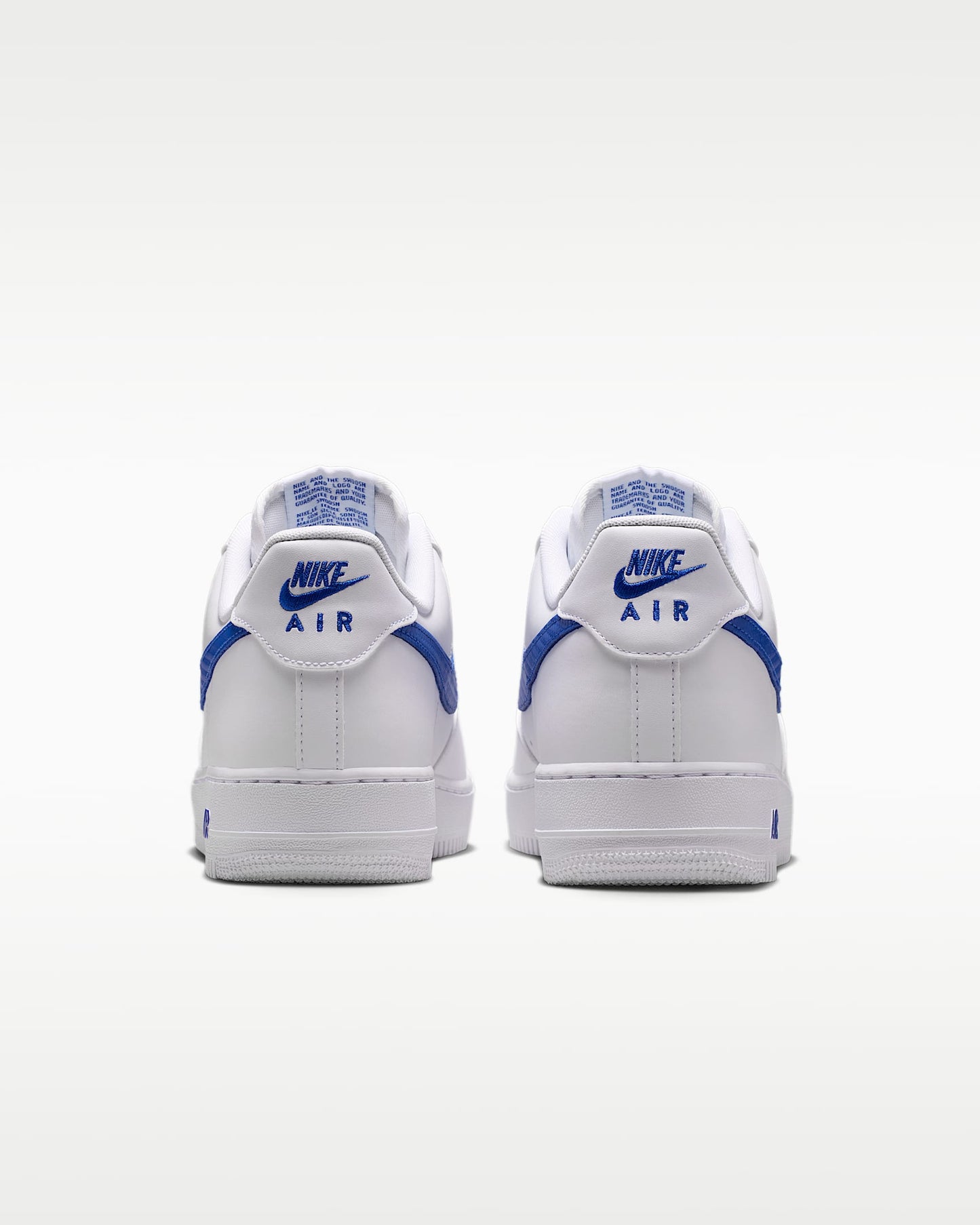 Nike Air Force 1 '07 White and Hyper Royal Blue Sneakers