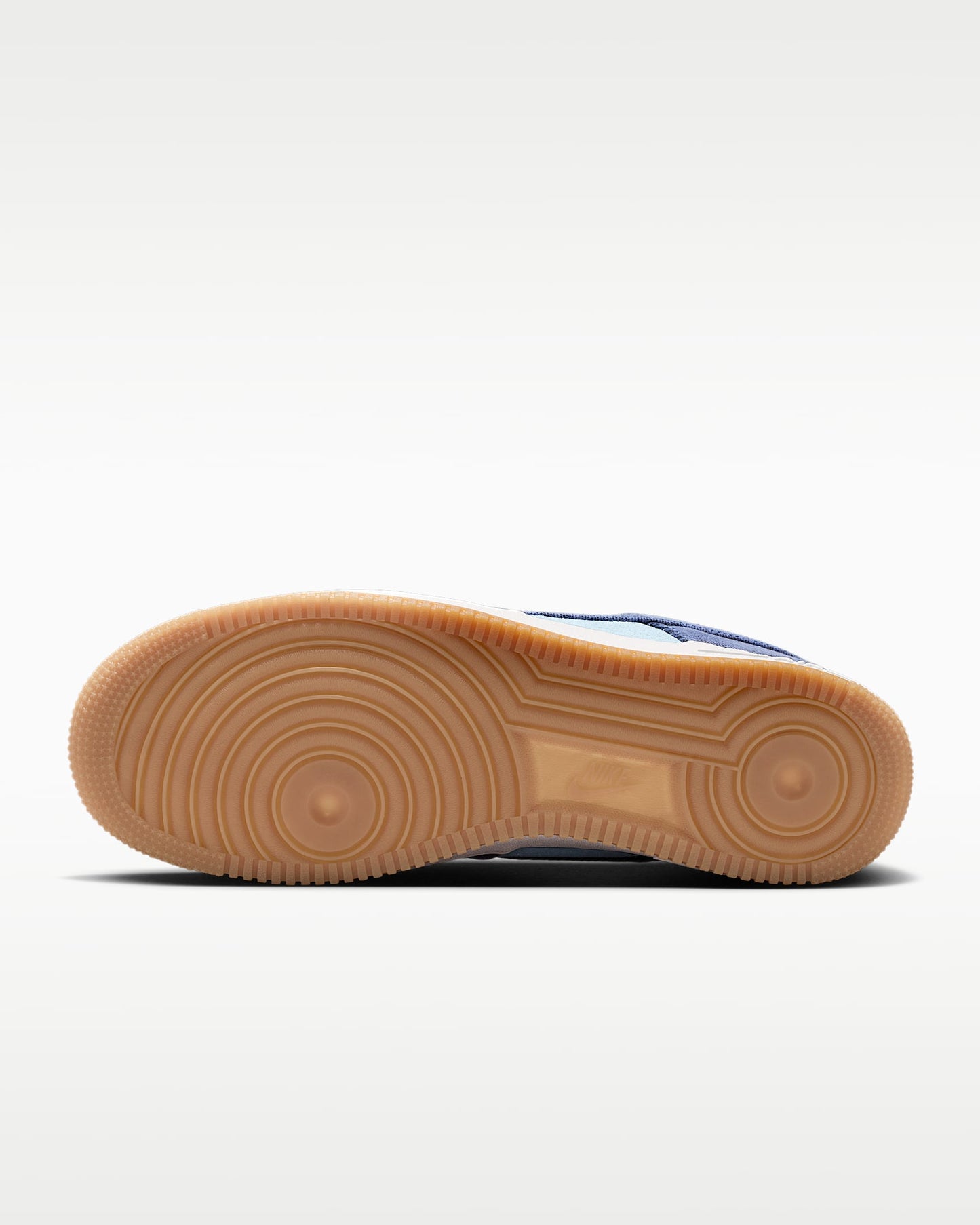 Nike Air Force 1 '07 Two-Tone Blue Denim Gum Sneakers