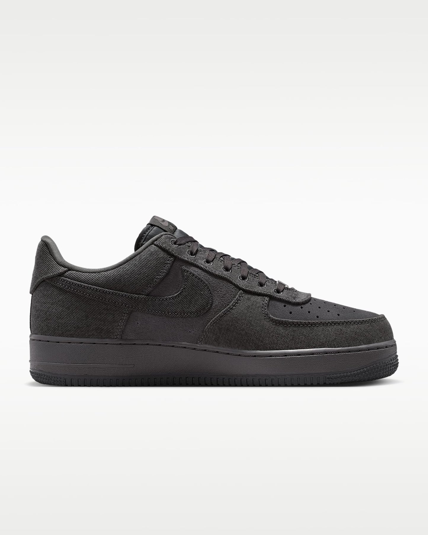 Nike Air Force 1 '07 Black Denim Sneakers