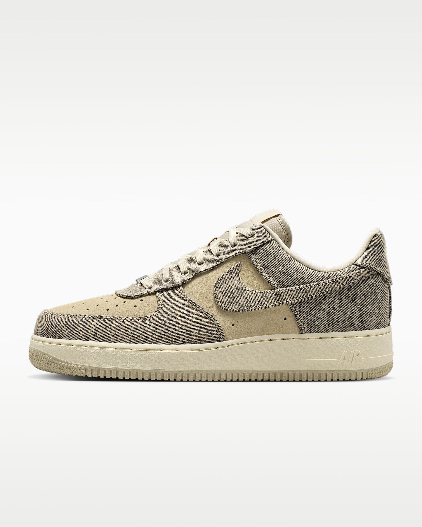 Nike Air Force 1 '07 Rattan Beige Denim Sneakers