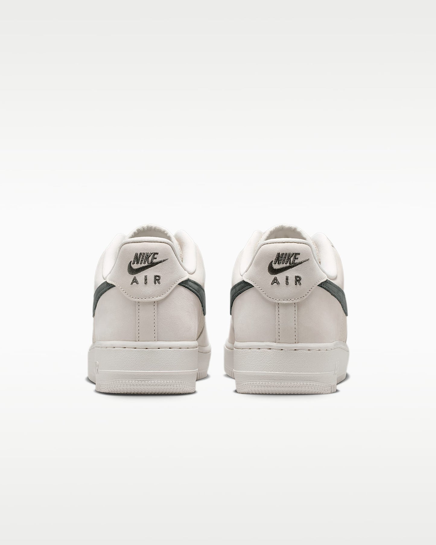 Nike Air Force 1 '07 Sail and Dark Green Mesh Sneakers