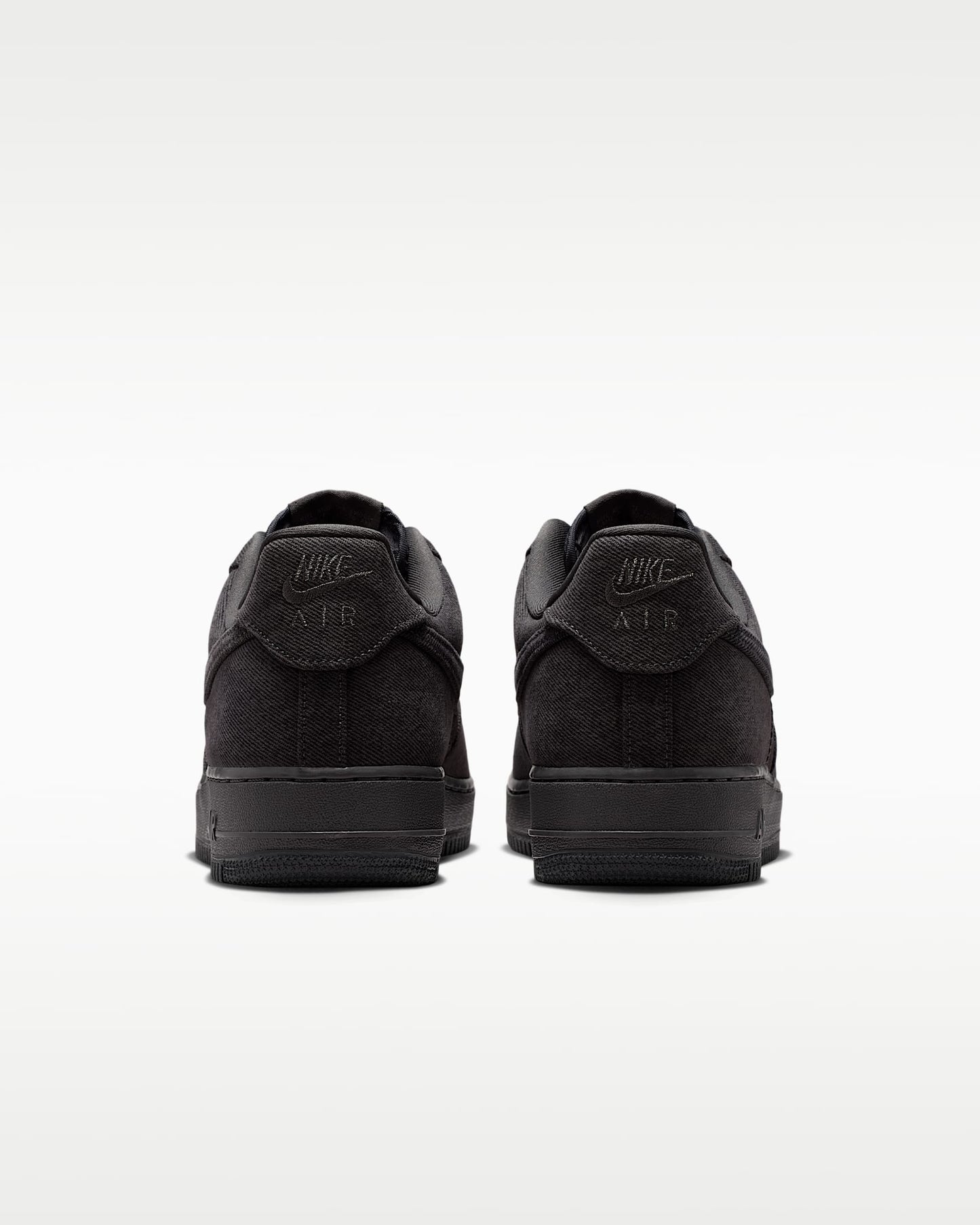 Nike Air Force 1 '07 Black Denim Sneakers