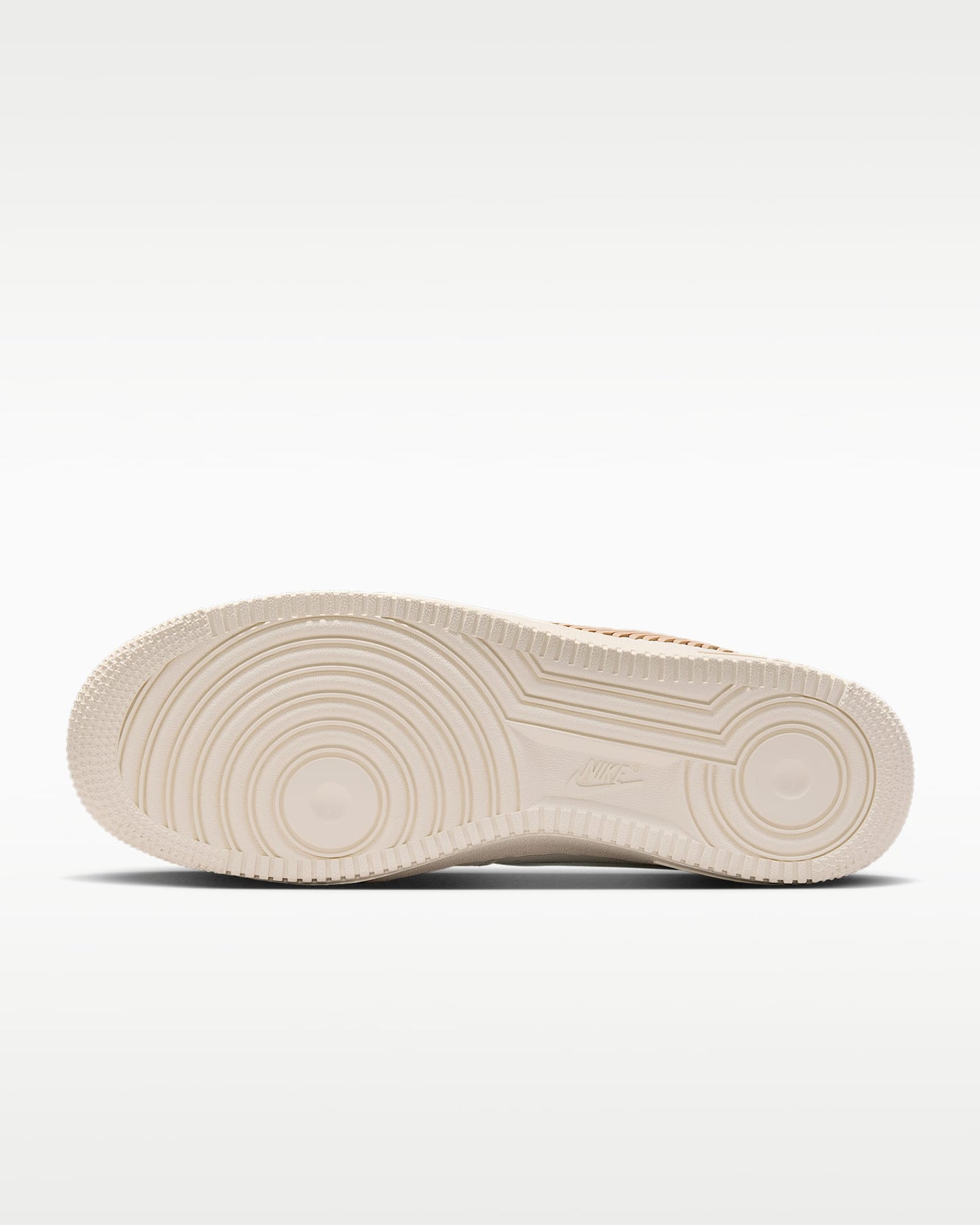 Nike Air Force 1 '07 Sail Beige Stitched Swoosh Sneakers