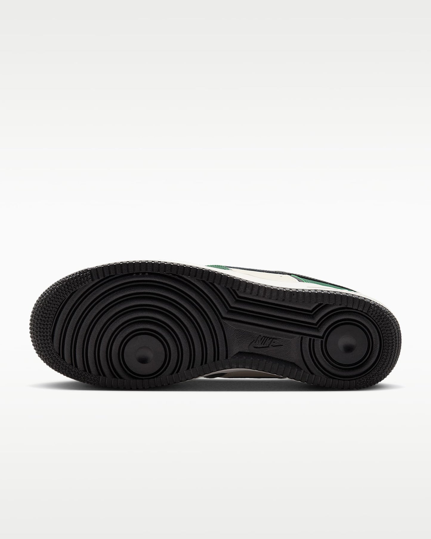 Nike Air Force 1 '07 Green Off-White Black Swoosh Sneakers