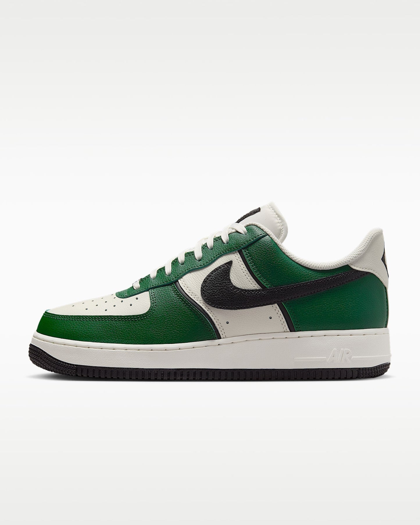 Nike Air Force 1 '07 Green Off-White Black Swoosh Sneakers