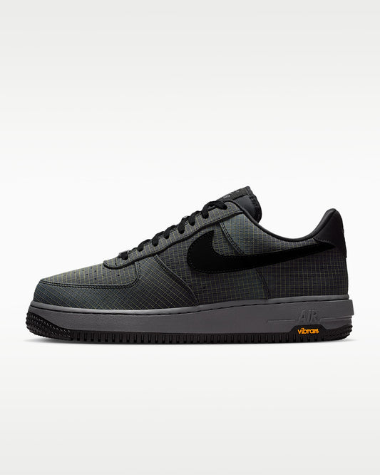 Nike Air Force 1 '07 Dark Grey Grid Fabric Vibram Outsole Sneakers