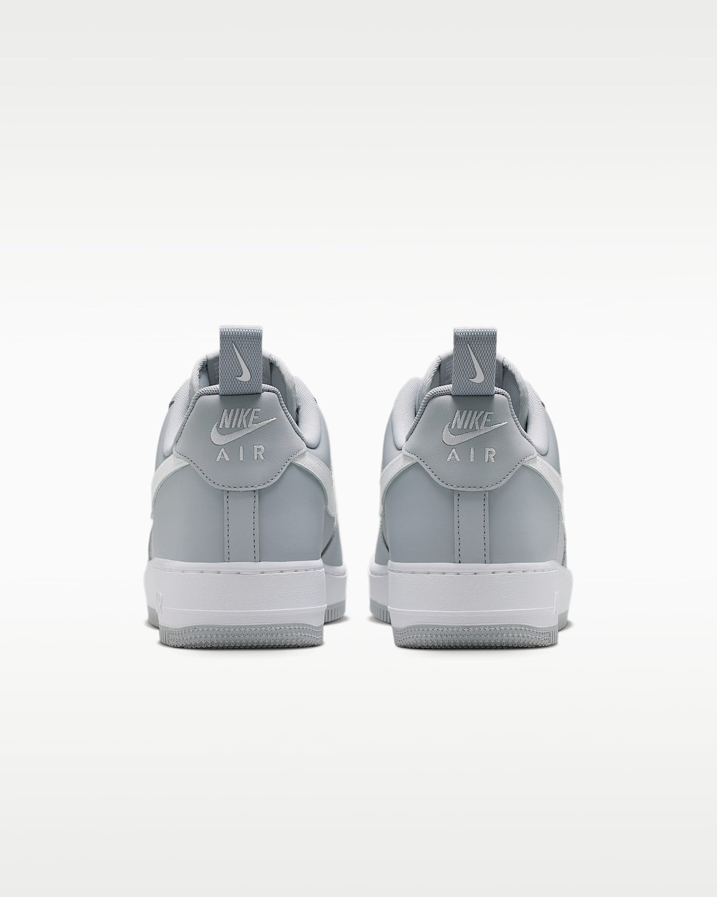 Nike Air Force 1 '07 Wolf Grey White Mini Swoosh Sneakers
