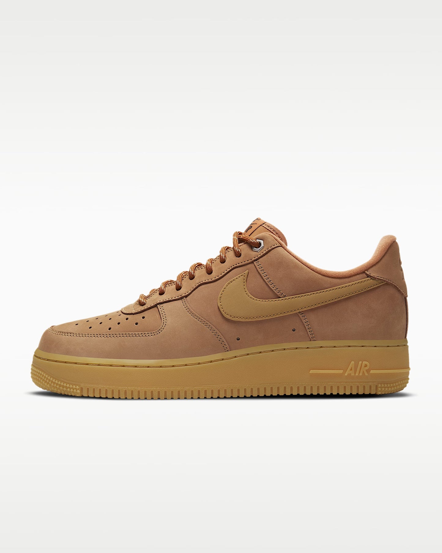 Nike Air Force 1 '07 Wheat Suede Gum Sneakers