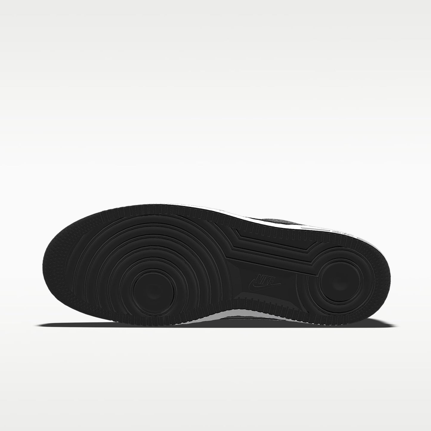 Nike Air Force 1 '07 Black White Contrast Sole Sneakers