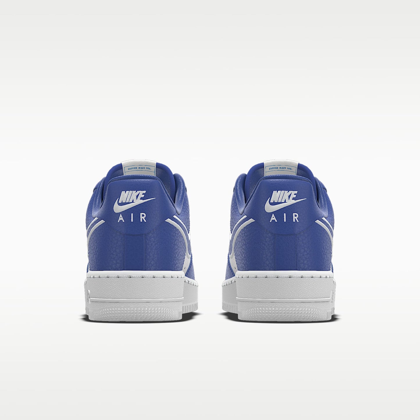Nike Air Force 1 '07 Royal Blue White Color-Block Sneakers