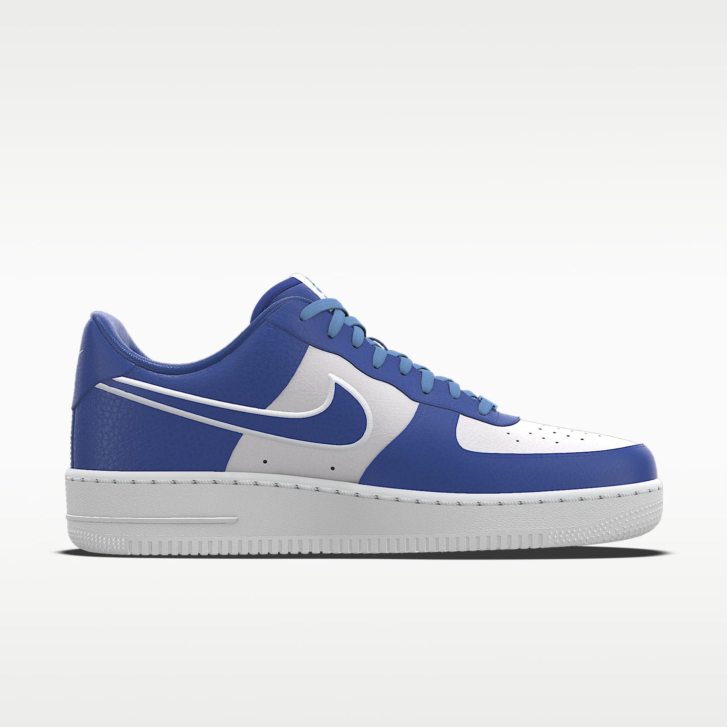 Nike Air Force 1 '07 Royal Blue White Color-Block Sneakers