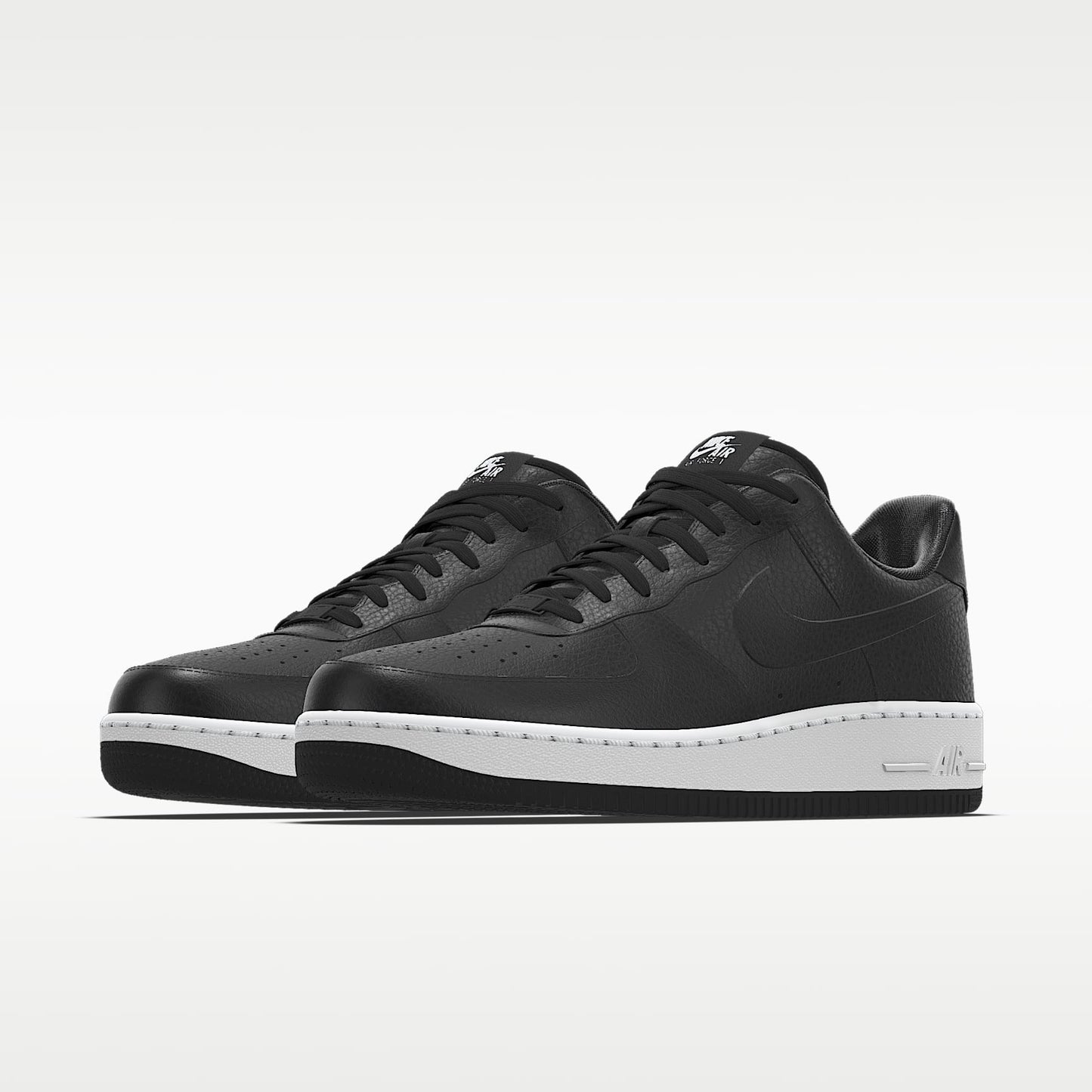 Nike Air Force 1 '07 Black White Contrast Sole Sneakers