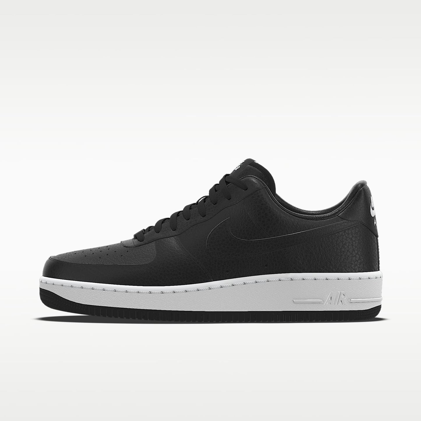 Nike Air Force 1 '07 Black White Contrast Sole Sneakers