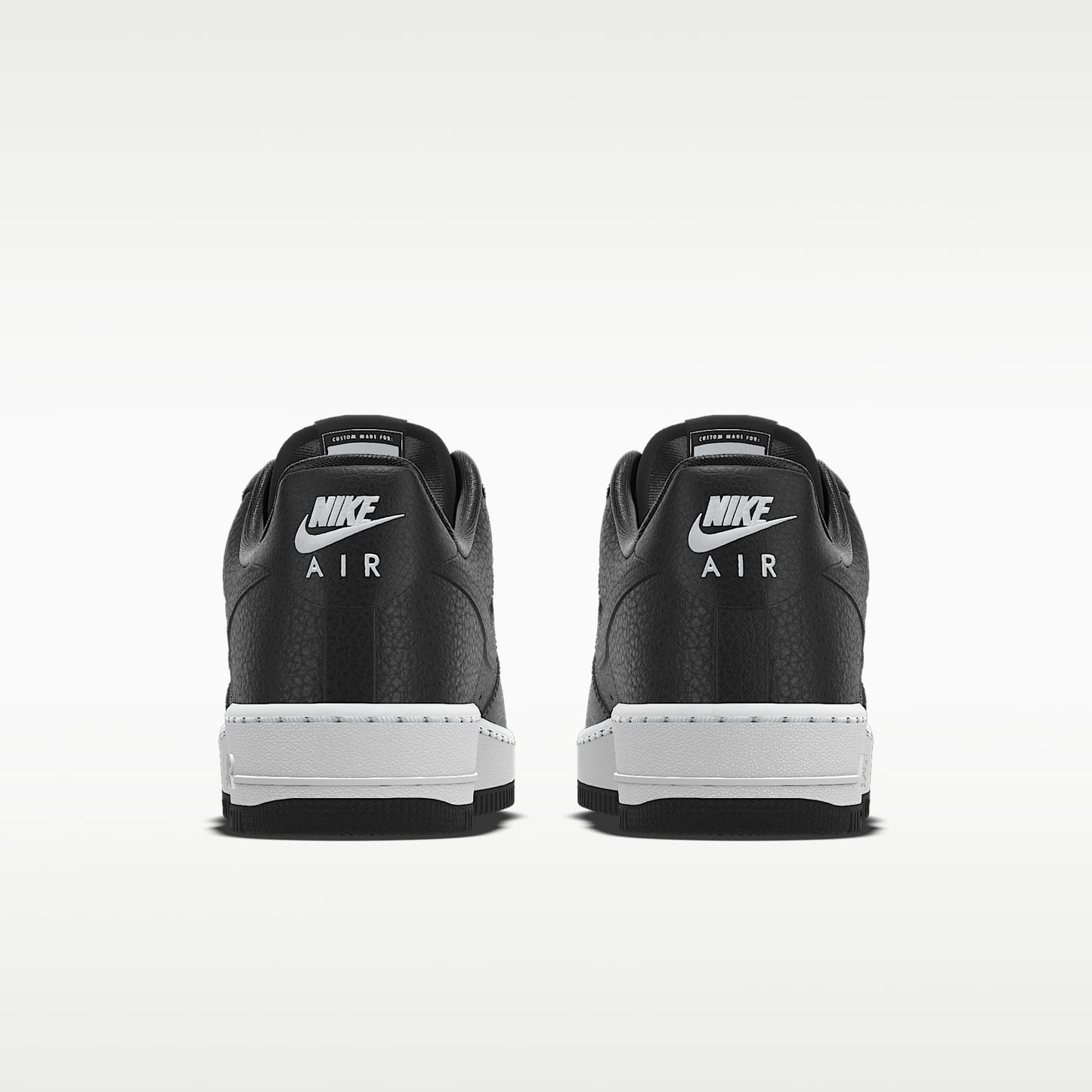 Nike Air Force 1 '07 Black White Contrast Sole Sneakers
