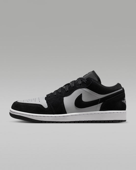 Air Jordan 1 Low OG Black Grey Suede Leather Sneakers
