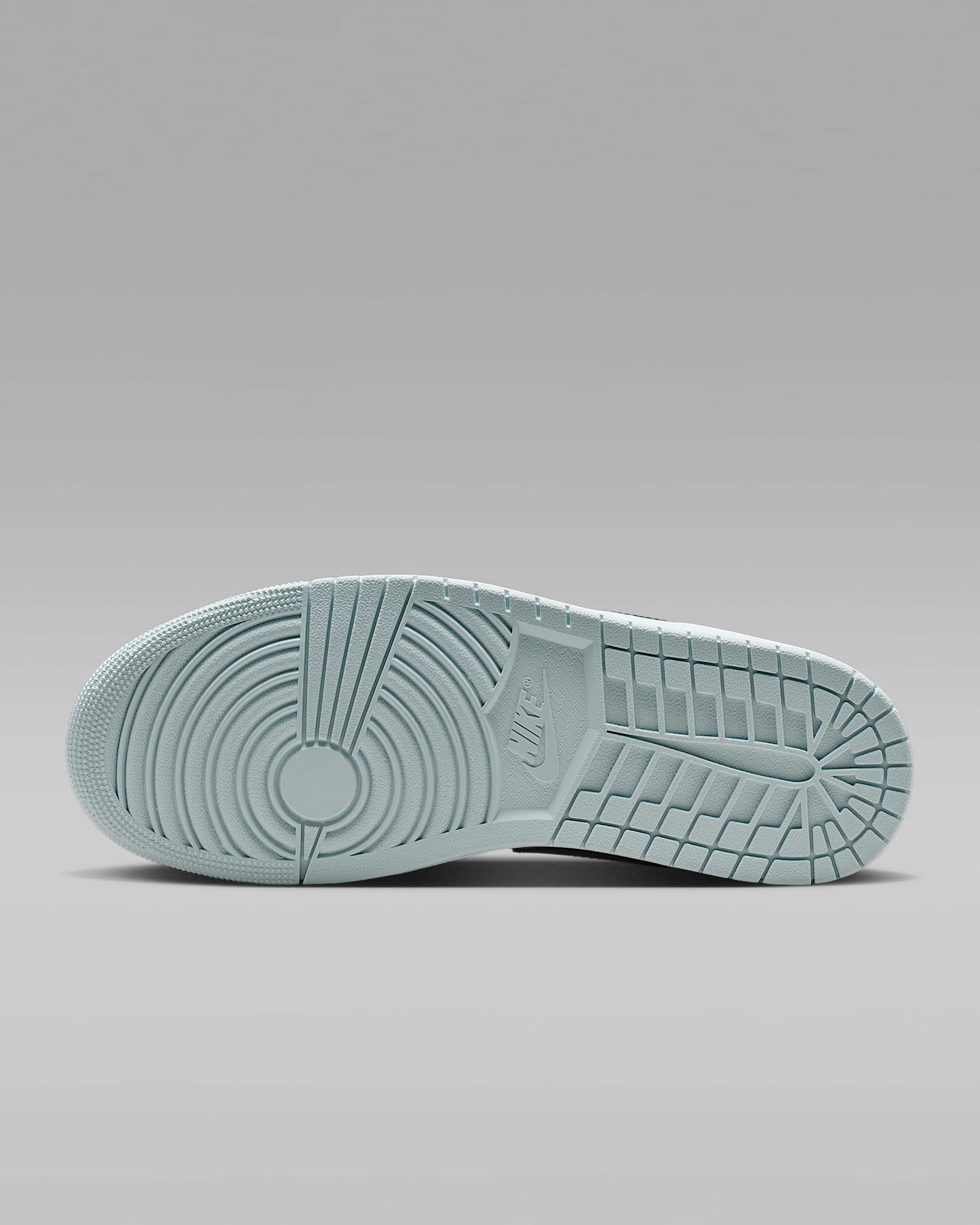 Air Jordan 1 Low White Ice Blue and Dark Navy Sneakers