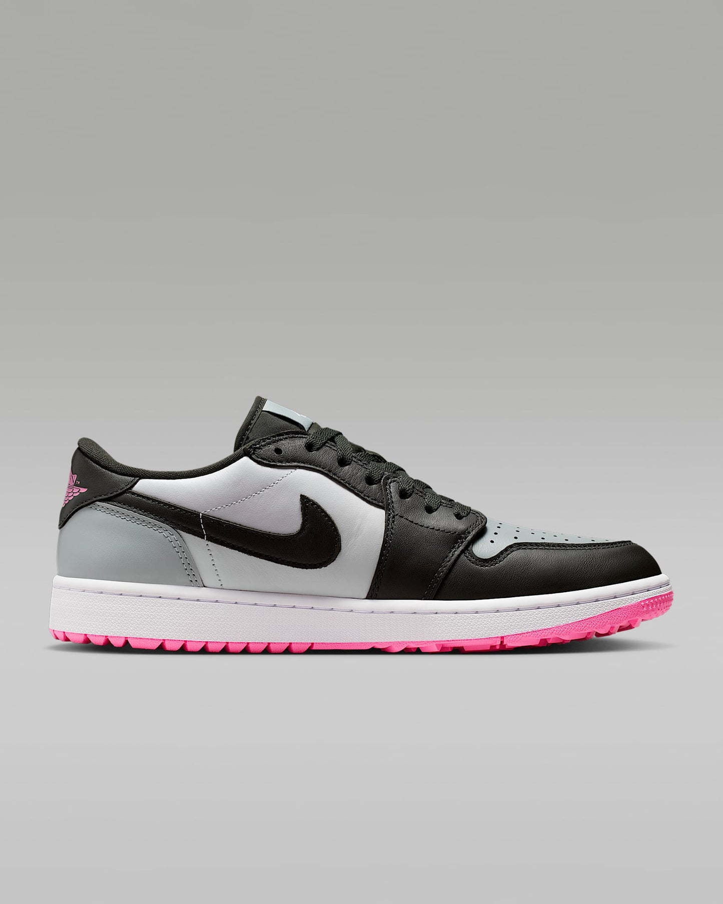 Air Jordan 1 Low G Golf Black Grey and Hyper Pink Sneakers
