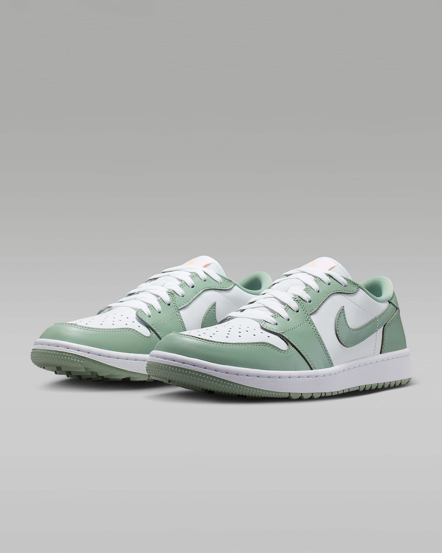 Air Jordan 1 Low OG White Jade Green Leather Sneakers